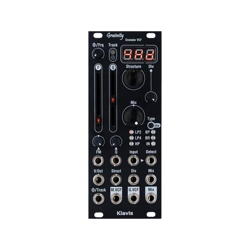 Klavis Grainity (Black) - Digitally-controlled full-analog granular + multimode VCF [Three Wave Music] image 1