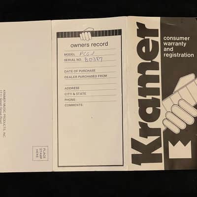 1981 Kramer Blue Sunburst Strat Head Pacer with the original HSC and paperwork image 18