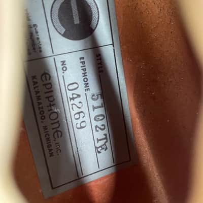 Epiphone 5102TE 1970-71 Semi-Hollow Electric Guitar - Redburst image 22