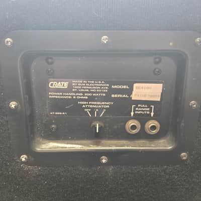 Crate BE410H -Black Bass Cabinet image 10