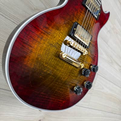 Gibson Custom Les Paul Axcess Custom Figured Top Electric Guitar - Bengal Burst #2116 image 3
