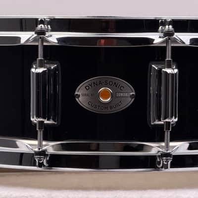 Rogers 5x14" Wood Dynasonic Reissue Snare Drum - Black Lacquer image 3