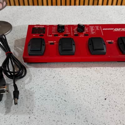 Zoom GFX-1 Guitar Effects Processor w/ Power Supply – Multi FX Floor Pedal – Red image 10
