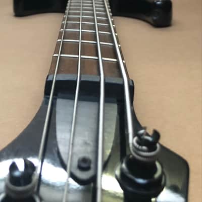 Fender Squier MB-4 Skull Bass 2007 - Gloss Black image 6