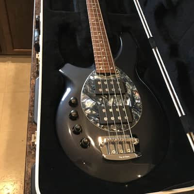 Ernie Ball Music Man Bongo 4 Left- Handed HH Bass Guitar Sapphire Black image 1