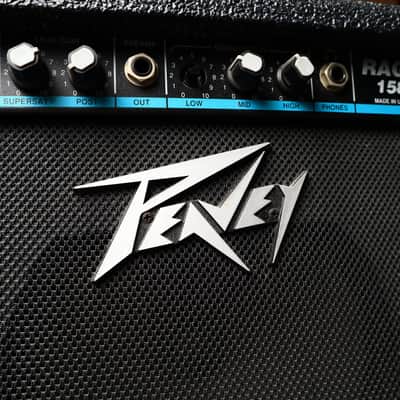 Peavey Rage 158 Guitar Teal Stripe Amp 15 Watts USA Made image 4