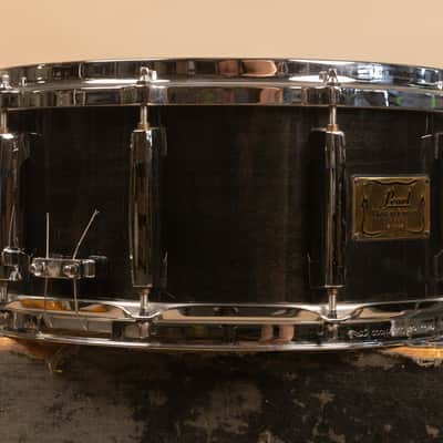 1990s Pearl 6.5x14 Masters Custom Black Mist Snare Drum image 10