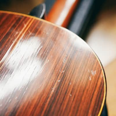 1970s Ryoji Matsuoka M40 – Handcrafted in Japan| Solid Top | Low Action | Hard Case  | Vintage Classical Tone image 19