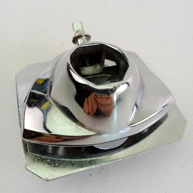 Premier Bass Drum Single Ratchet Tom Post Arm Receiver Mount #389-50 Chrome 60s image 1