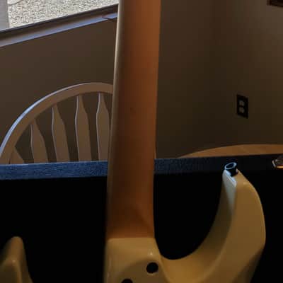 ESP  George Lynch Custom Shop strat White/Eagle pencil sketch image 8