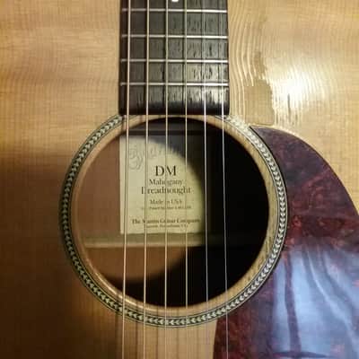 Martin DM Mahogany Dreadnought  2001 Natural *Under-saddle Pickup installed* OHSC image 5