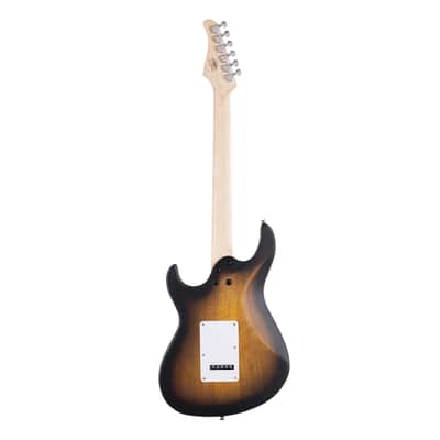 Cort G110 Double Cutaway Electric Guitar - Open Pore Sunburst - Open Box image 8