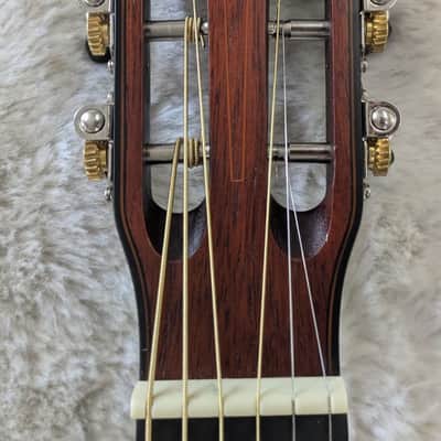 Tagima Utah Gran Reserva Parlor Acoustic/Electric Guitar - Open Pore Dark Mahogany - B stock image 6
