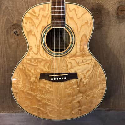 Ibanez EW20ASNT1201 Exotic Wood Series Acoustic Guitar Natural Quilted Ash image 1