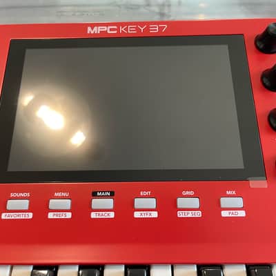 Akai MPC Key 37 Standalone Workstation Synthesizer 2025 - Red with Deck Saver Cover image 3