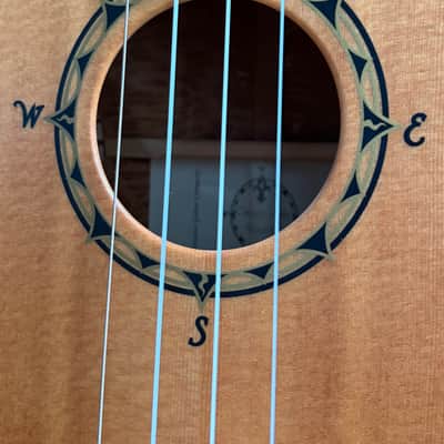 2012 Rick Turner Compass Rose Tenor Ukulele #297 – Cedar / Figured Sycamore – Gig Bag image 3