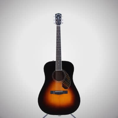 Fender Certified Pre-Owned PD-220E Dreadnought, Ovangkol Fingerboard, 3-Color Vintage Sunburst (Q11) (05718) image 5