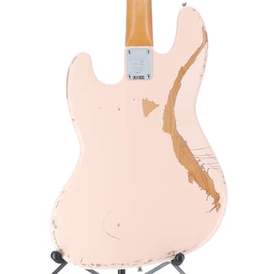 Fender Flea Jazz Bass, Rosewood Fingerboard, Roadworn Shell Pink (M2) (46423) image 2