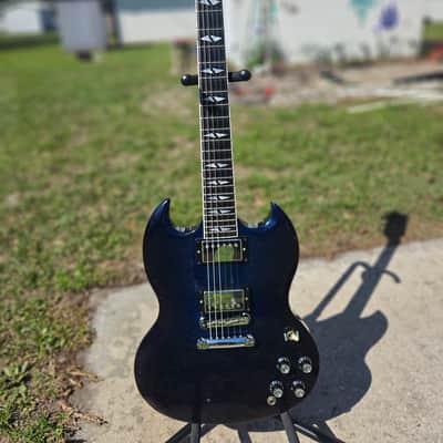 Gibson SG Supreme 2005 Midnight Burst repaired headstock image 2