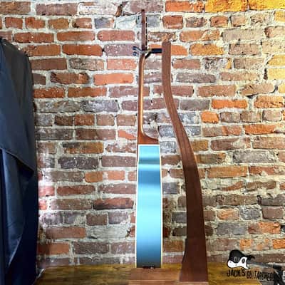 Fender Newporter Player Acoustic Electric Guitar (2020s - Ice Blue Metallic) image 9