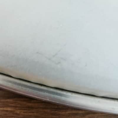 NOS Ludwig Weathermaster 28" Bass Drum Head Smooth White 1960s Script Cloud Stamp image 4
