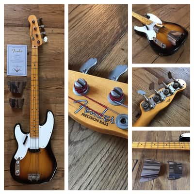 Fender Limited Edition 1955 Relic Precission Bass Left Handed 2015 Two Colour Sunburst image 7