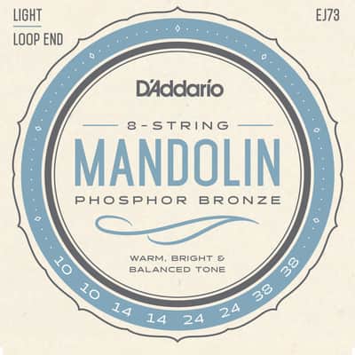 D'Addario #EJ73 - Phosphor Bronze Mandolin Strings - Light 10-38 image 2
