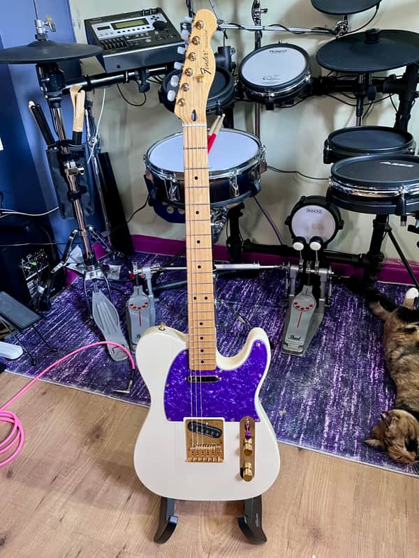 Fender MIM Standard Telecaster 2014 - White - Custom/Upgraded image 1