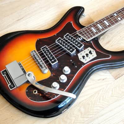 1960s Silvertone 1441 Vintage Electric Guitar by Teisco w/ Mosrite German Carve 1445 image 1