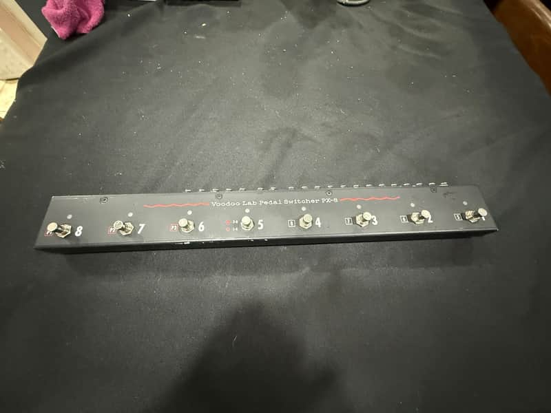 Voodoo Lab PX-8 True Bypass Pedalboard Effect Switcher 2010s - Black image 1