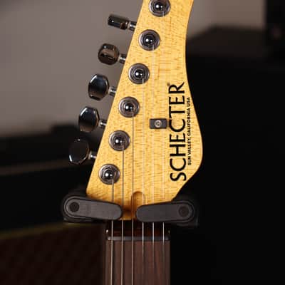 2014 Schecter USA Custom Shop California Custom Elite HSS Black Cherry Quilted Maple w/OHSC image 5