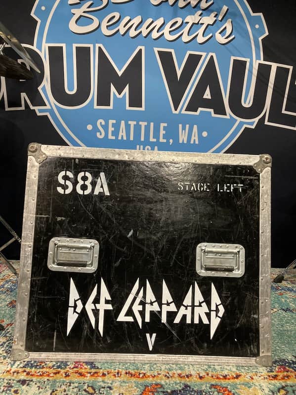 Def Leppard Logo, Tour Used Case Panel Wall Hanging "S8A" "Stage Left" (#17) image 1