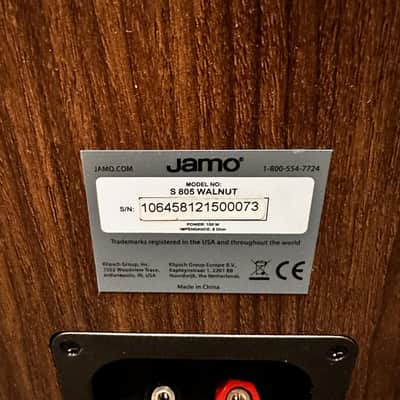Jamo Jamo S 805 Walnut Floorstanding Speakers, Pair, 100W 8 Ohm image 13