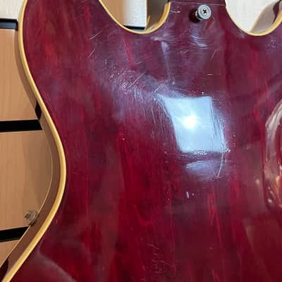 Gibson 1975 ES-335 TD Winered Split-Switch Flower Tuners Tarback PU´s Electric Guitar Case used image 18
