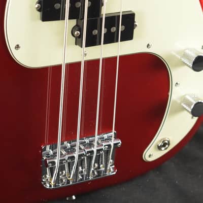 Mint Fender 75th Anniversary Player II Precision Bass Candy Apple Red Maple Fingerboard image 3