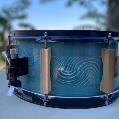URTH LEVIATHAN Custom Snare 14” x 6 1/2” Poplar Lugs Reclaimed Western pine & Doug Fir Segmented Stave Shell Butcher Block Solid Hard Wood DIY image 2