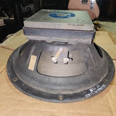 Vintage Fender 012742 12" 8 Ohm Speaker Pair from Super Twin - Tested, One Cone Repair image 2