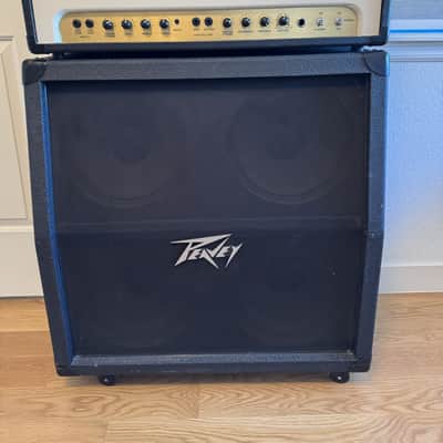 Peavey Windsor 100-Watt 4x12" Guitar Half Stack 2000s - Black and Cream image 2