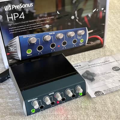 PreSonus HP4 4-Channel Headphone Amplifier 2010s - Blue image 4