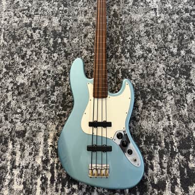 Fender Standard Jazz Bass 2002 MIM Agave Blue Rosewood FB 4-String Bass Guitar image 1