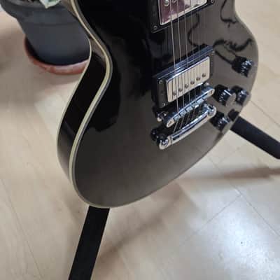 Satellite Les Paul Standard 1970's Black Beauty Vintage 70s Singlecut LP Electric Guitar Heavy Relic Aged Road Worn MIJ Japan Pro MJ Japanese with Gibson Open Book headstock image 7