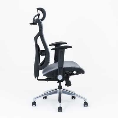 Wavebone Viking Studio Chair w/ Mesh Seat & Headrest – Ergonomic Recording Chair-Grey image 13