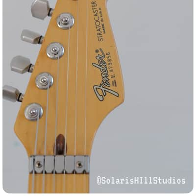 Graffiti Yellow Fender Strat Plus with Maple Fretboard 1987 - 1988 image 8
