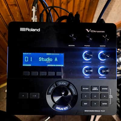 Roland V-Drums VAD503 / TD27 Module w/ Add on Floor Tom and Crash (Pre-Owned) image 17