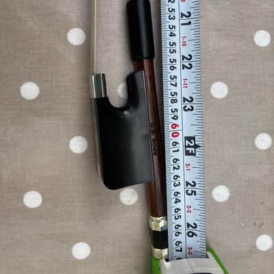 Double Bass French Bow - G.B.Bows - Snakewood Model - Silver Mounted image 22