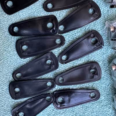 Premier Lot of 6 Tom or Snare Drum Lugs + Mounting Screws 90s - Chrome image 6