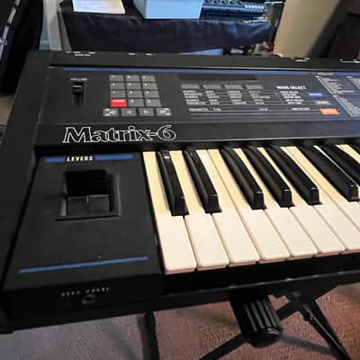 Oberheim Matrix 6 61-Key 6-Voice Synthesizer 1985 - Black - With Stereoping Controller image 3