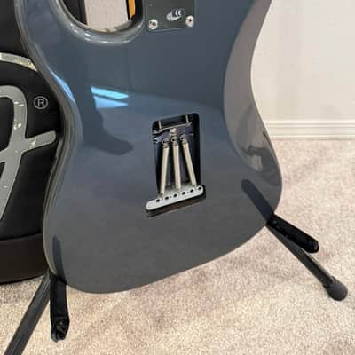 Fender Limited Edition John Mayer Stratocaster - Charcoal Frost Metallic with Racing Stripe 1/100 image 7