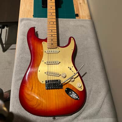 Fender Partscaster: American Deluxe Stratocaster & Strat Plus Deluxe - Cherry Sunburst image 1