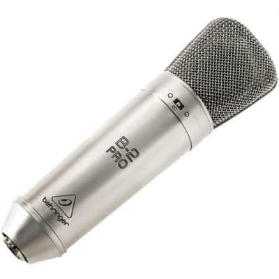 BEHRINGER B2-PRO MICROFONO STUDIO CONDENSATORE CARDIOIDE OMNIDIREZIONALE FIGURA 8 + CUSTODIA + SOSPENSIONE + ACCESSORI image 1